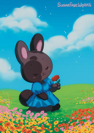 Poppy Field, featuring my character Molly