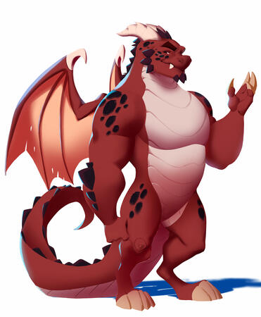 Red Dragon in the style of Spyro: The Re-Ignited Trilogy