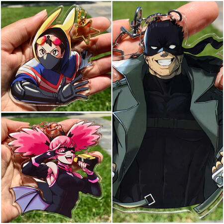 Charms of the main characters from My Hero Vigilantes